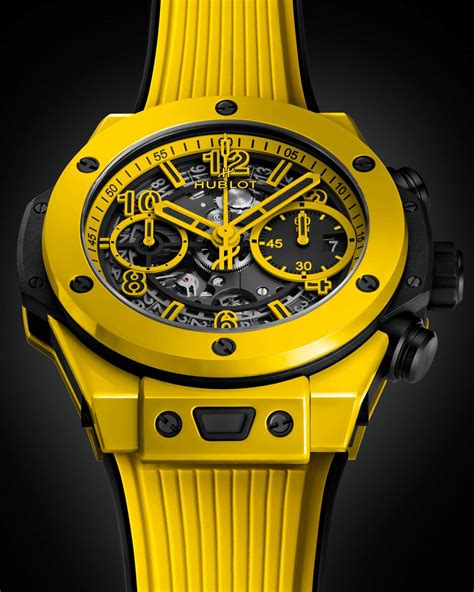 yellow hublot watch|Hublot unico white.